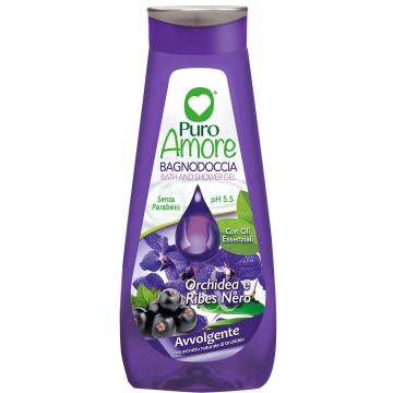 PURO AMORE - Orchidea e Ribes Nero - Bagnodoccia avvolgente 750 ml