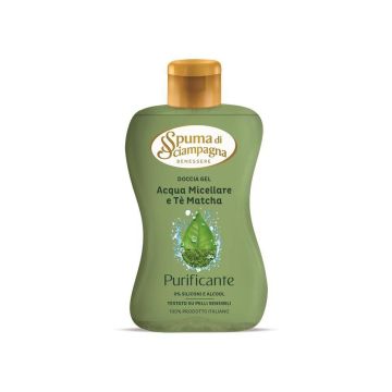 SPUMA DI SCIAMPAGNA - Gel Doccia All'Acqua Micellare E Tè Matcha 300 Ml
