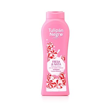 TULIPAN NEGRO - Gourmand Intensity Fresa & Nata - Gel Da Bagno Idratante 650 Ml