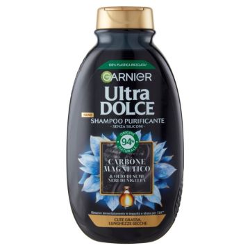 GARNIER - Ultra Dolce Carbone Magnetico - Shampoo Per Cute Grassa 250 Ml