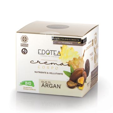 EDOTEA Crema Corpo Nutriente e Vellutante all’Olio di ARGAN Vegan 250 ml