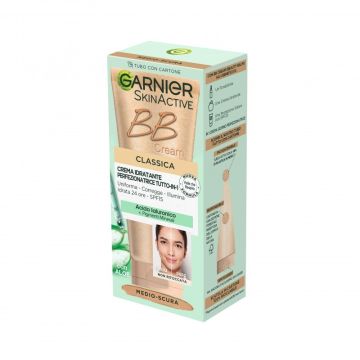 GARNIER - BB Cream Classica - Crema Idratante Perfezionatrice SPF15 Medio Scura
