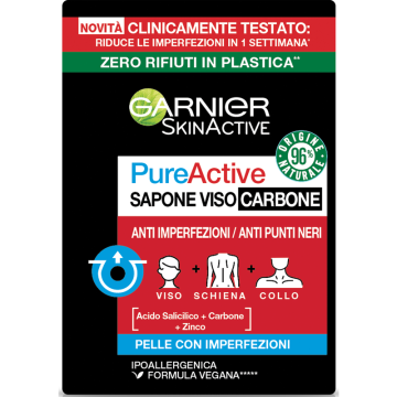 GARNIER - Pure Active - Sapone Solido anti-imperfezioni 100 g