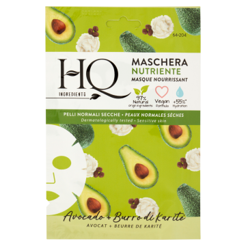 HQ - Maschera viso in Tessuto Nutriente 12 ml