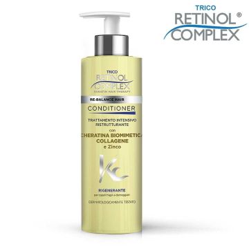 RETINOL COMPLEX - Conditioner con Cheratina Biomimetica - Trattamento intensivo ristrutturante 500 Ml