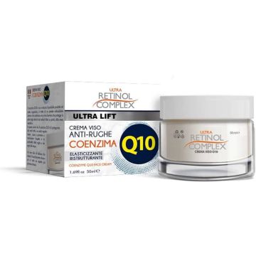 RETINOL COMPLEX - Ultra Lift - Crema Viso Anti-Rughe Coenzima Q10 Elasticizzante e Ristrutturante 50 ml