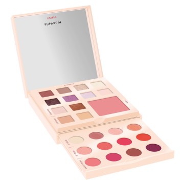 PUPA - Pupart M - Palette Make-Up Per Trucco Viso, Occhi E Labbra N. 001 Ivory