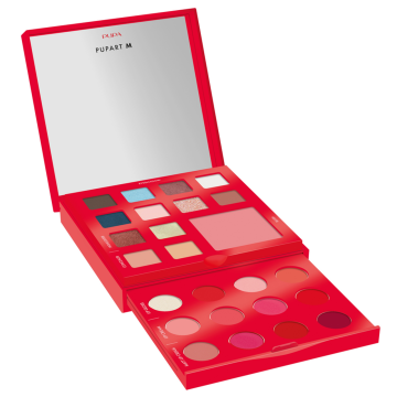 PUPA - Pupart M - Palette Make-Up Per Trucco Viso, Occhi E Labbra N.002 Red