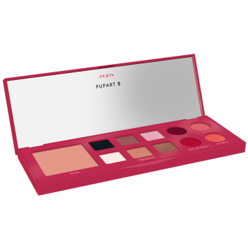 PUPA - Pupart S - Palette Make-Up Per Trucco Viso, Occhi E Labbra N. 003 Burgundy