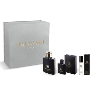 TRUSSARDI - Cofanetto Regalo Trussardi Uomo - Eau De Toilette 50 Ml + Mini-Size 7 Ml + Travel Spray 10 Ml