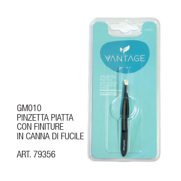Pinzetta Piatta Con Finuture In Canna Di Fucile Gm010
