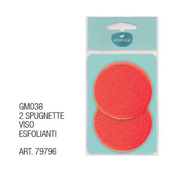 Spugnetta Viso Esfoliante 2 Pezzi Gm038