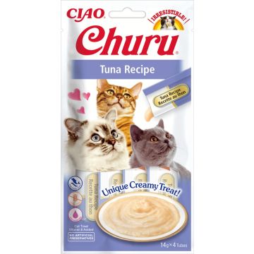 Inaba Gatto Snack Churu Cf. (4X14) Gr Ricetta Di Tonno
