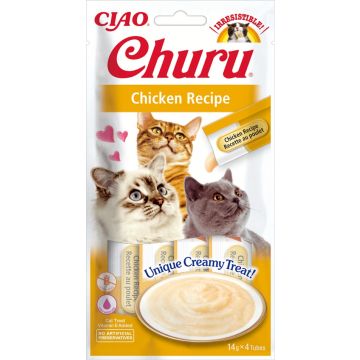 Inaba Gatto Snack Churu Cf. (4X14) Gr Ricetta Di Pollo