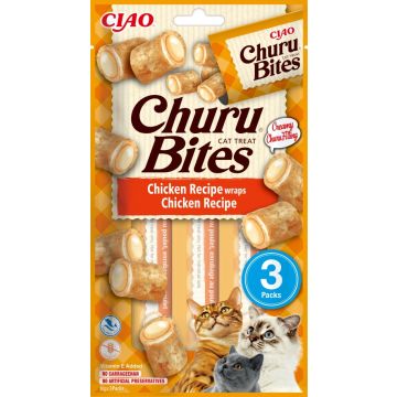 Inaba Gatto Snack Churu Bites Cf. (3 Pezzi) Ricetta Di Pollo