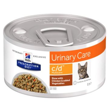 Hill'S Pd Feline C/D Spezzatino Lattina 82 Gr