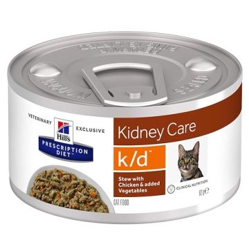 Hill'S Pd Feline K/D Spezzatino Pollo & Verdure 82 Gr