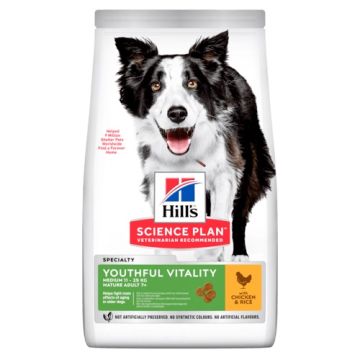 Hill'S Canine Adult 7+ Youthful Vitality Medium Chicken 12 Kg New