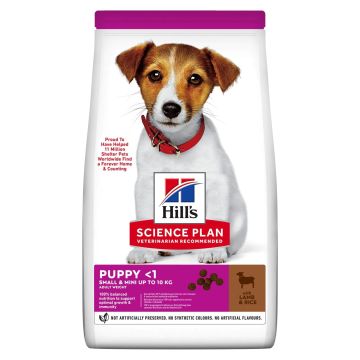 Hill'S Canine Puppy Small&Mini Agnello & Riso 1,5 Kg