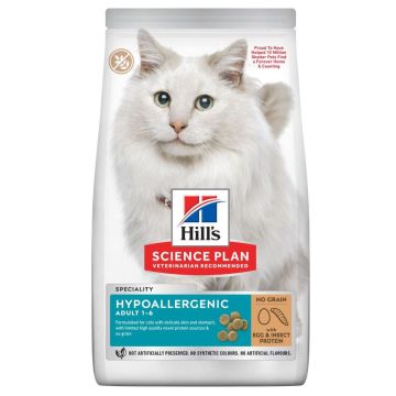 Hill'S Feline Adult Hypoallergenic Uova & Insetti 1,5 Kg