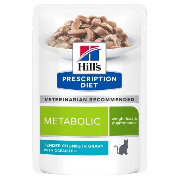 Hill'S Pd Feline Metabolic Pesce Oceanico Busta 85 Gr