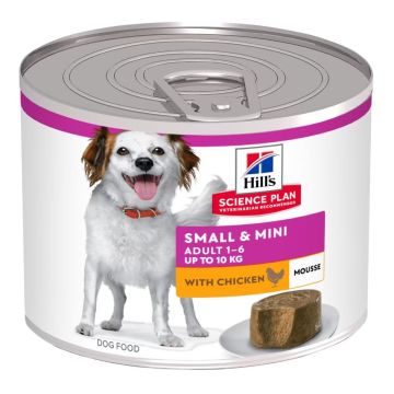 Hill'S Canine Adult Small&Mini Mousse Pollo Lattina 200 Gr