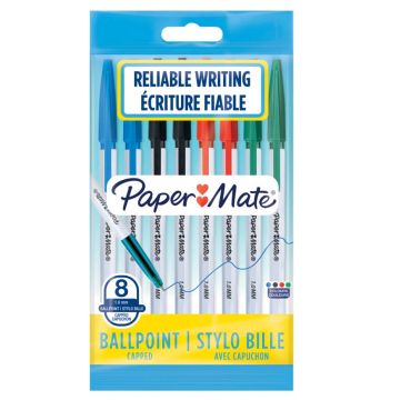 PAPER MATE PENNE ASSORTITE CF. (8 PEZZI) (colori assortiti)