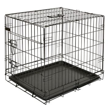 Kerbl Cane Trasportino Pieghevole 2 Porte 92X63X74 Cm Nero