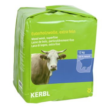 Kerbl Bovini Lana Di Legno Per Mammelle 12 Kg