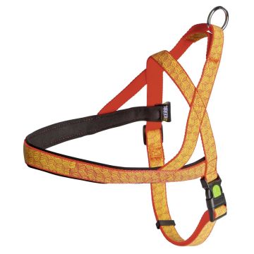 Kerbl Cane Pettorina Norvegese Riflettente 20 Mm X 60-75 Cm Nero/Arancio