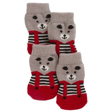 Kerbl Cane Calze Bruno Tg. "M" Grigio/Rosso