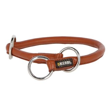 Kerbl Cane Collare A Strangolo Roma In Cuoio 8 Mm X 50 Cm Cognac