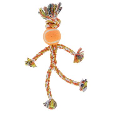 Kerbl Cane Gioco Omino Palla In Cotone 30 Cm Arancione