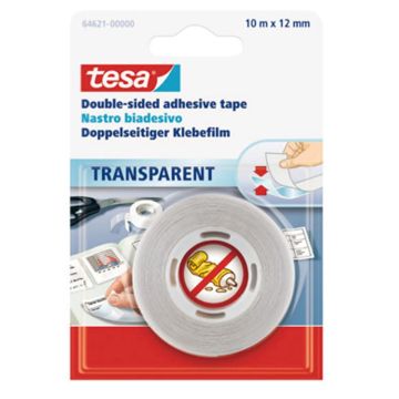 TESA NASTRO BIADESIVO TRASPARENTE 10 M x 1,2 CM