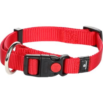 Flamingo Cane Collare In Nylon "Ziggi" 15 Mm X 30-45 Cm Rosso