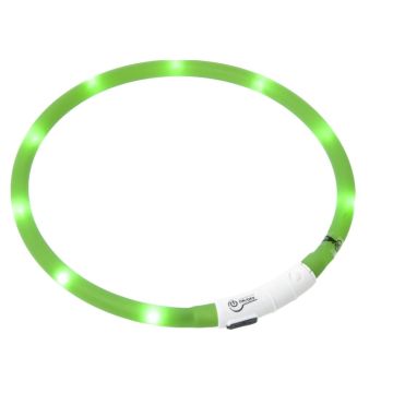 Flamingo Cane Collare Led 20-70 Cm X 16 Mm Verde
