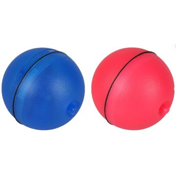 Flamingo Gatto Gioco Pallina In Plastica Con Led 6,5 Cm Azzurro