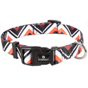 Flamingo Cane Collare In Nylon "Stian" 10 Mm X 20-35 Cm