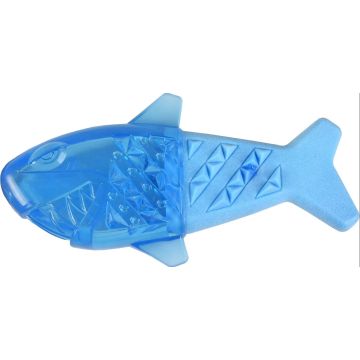 Flamingo Cane Gioco In Tpr "Snowy" Pesce Azzurro 18 Cm