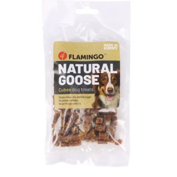 Flamingo Cane Snack Nature Cubetti Di Oca 80 Gr
