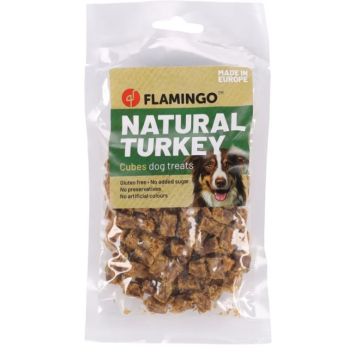 Flamingo Cane Snack Nature Cubetti Di Tacchino 80 Gr