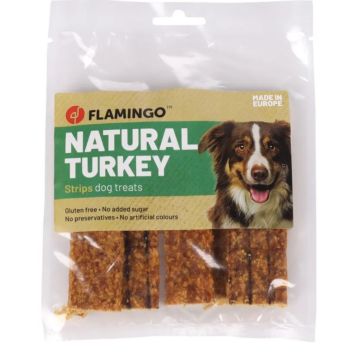 Flamingo Cane Snack Nature Strisce Di Tacchino 100 Gr