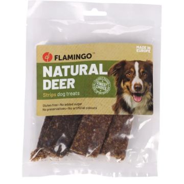 Flamingo Cane Snack Nature Strisce Di Cervo 100 Gr