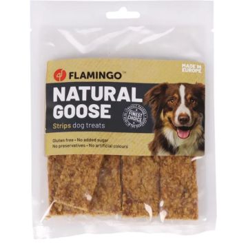 Flamingo Cane Snack Nature Strisce Di Oca 100 Gr
