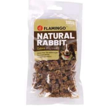 Flamingo Cane Snack Nature Cubetti Di Coniglio 80 Gr
