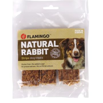 Flamingo Cane Snack Nature Strisce Di Coniglio 100 Gr