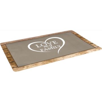 Flamingo Tovaglia Rettangolare Sottociotola Antiscivolo "Shabby Chic" 43X28 Cm