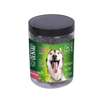 M-Pets Cane Snack Barattolo Dental Snack Spazzolino Al Te Verde (Mini) 200 Gr