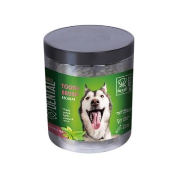 M-Pets Cane Snack Barattolo Dental Snack Spazzolino Al Te Verde (Regular) 330 Gr