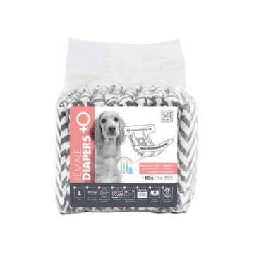 M-Pets Cane Pannolino Femmina Cf. (10 Pezzi) Tg. "L"